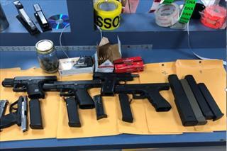 Firearms recently seized by SGET