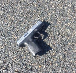 Firearm recovered from the scene