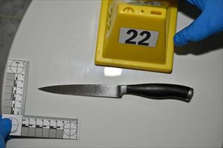 Knife recovered on scene