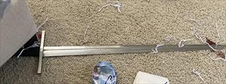 Sword recovered at the scene