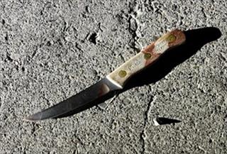 Knife recovered at the scene